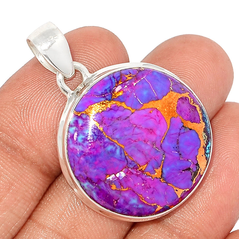 1.5" Purple Copper Turquoise Pendants - PCTP2323