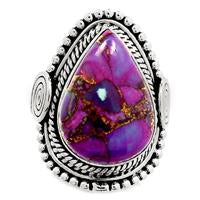 Purple Copper Turquoise Ring - PCTR145