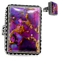 Purple Copper Turquoise Ring - PCTR151