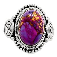 Purple Copper Turquoise Ring - PCTR158