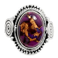 Purple Copper Turquoise Ring - PCTR172
