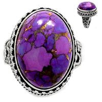 Purple Copper Turquoise Ring - PCTR202