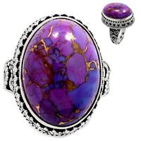 Purple Copper Turquoise Ring - PCTR240