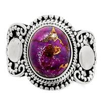 Purple Copper Turquoise Ring - PCTR253