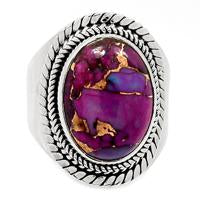 Purple Copper Turquoise Ring - PCTR26