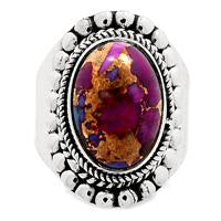 Purple Copper Turquoise Ring - PCTR315