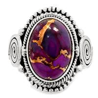 Purple Copper Turquoise Ring - PCTR316