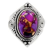 Purple Copper Turquoise Ring - PCTR37