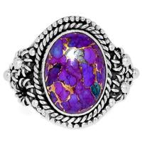 Purple Copper Turquoise Ring - PCTR486