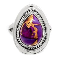 Purple Copper Turquoise Ring - PCTR52