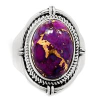 Purple Copper Turquoise Ring - PCTR61