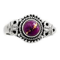 Purple Copper Turquoise Ring - PCTR87