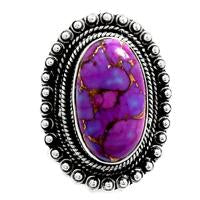 Purple Copper Turquoise Ring - PCTR89