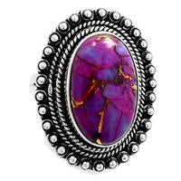 Purple Copper Turquoise Ring - PCTR95