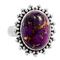 Purple Copper Turquoise Ring - PCTR96