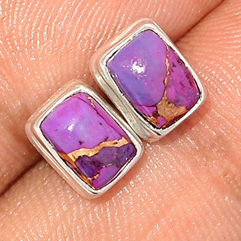 Purple Copper Turquoise Studs - PCTS252