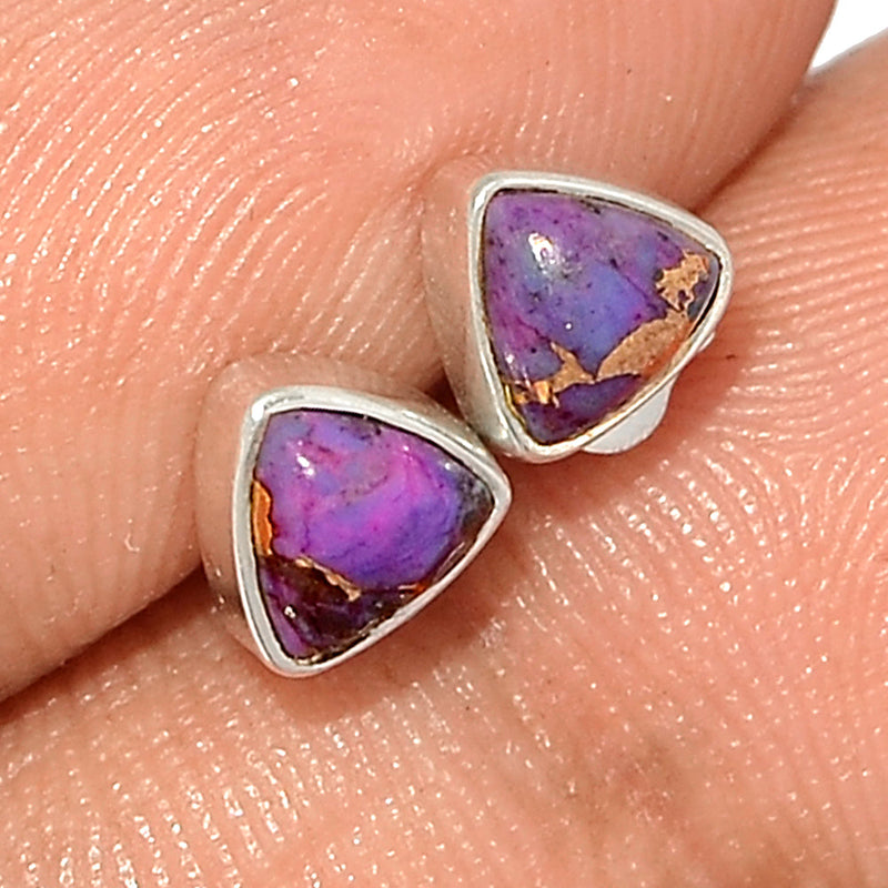 Purple Copper Turquoise Studs - PCTS267