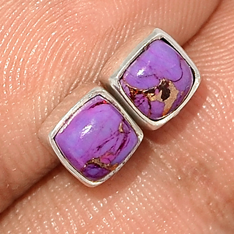 Purple Copper Turquoise Studs - PCTS289