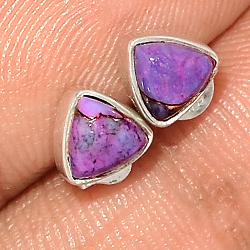 Purple Copper Turquoise Studs - PCTS291