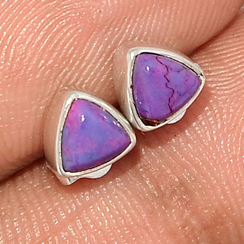 Purple Copper Turquoise Studs - PCTS294