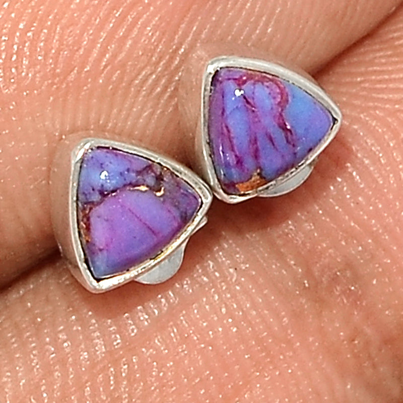 Purple Copper Turquoise Studs - PCTS296