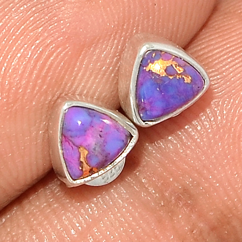 Purple Copper Turquoise Studs - PCTS300