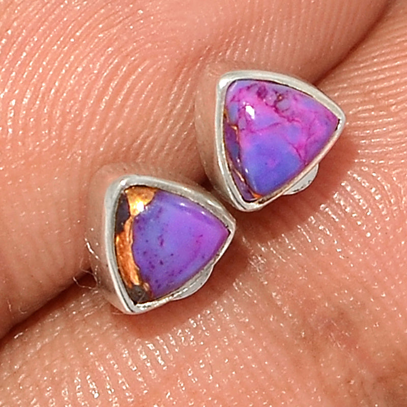Purple Copper Turquoise Studs - PCTS302
