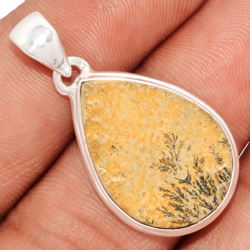 1.3" Psilomelane Dendrite German Pendants - PDGP820