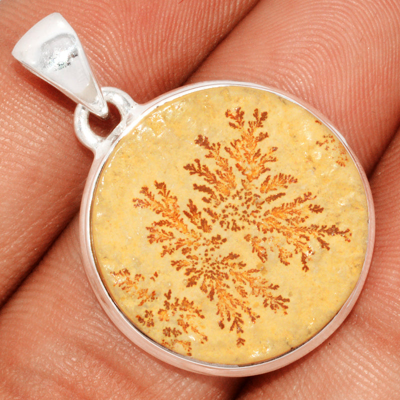 1.3" Psilomelane Dendrite German Pendants - PDGP834