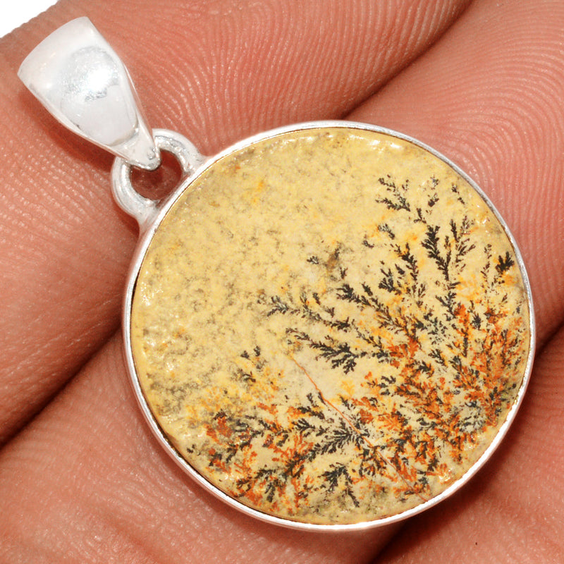 1.2" Psilomelane Dendrite German Pendants - PDGP838