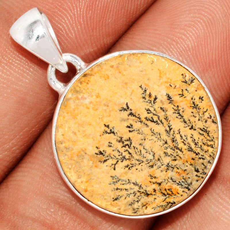 1.2" Psilomelane Dendrite German Pendants - PDGP840