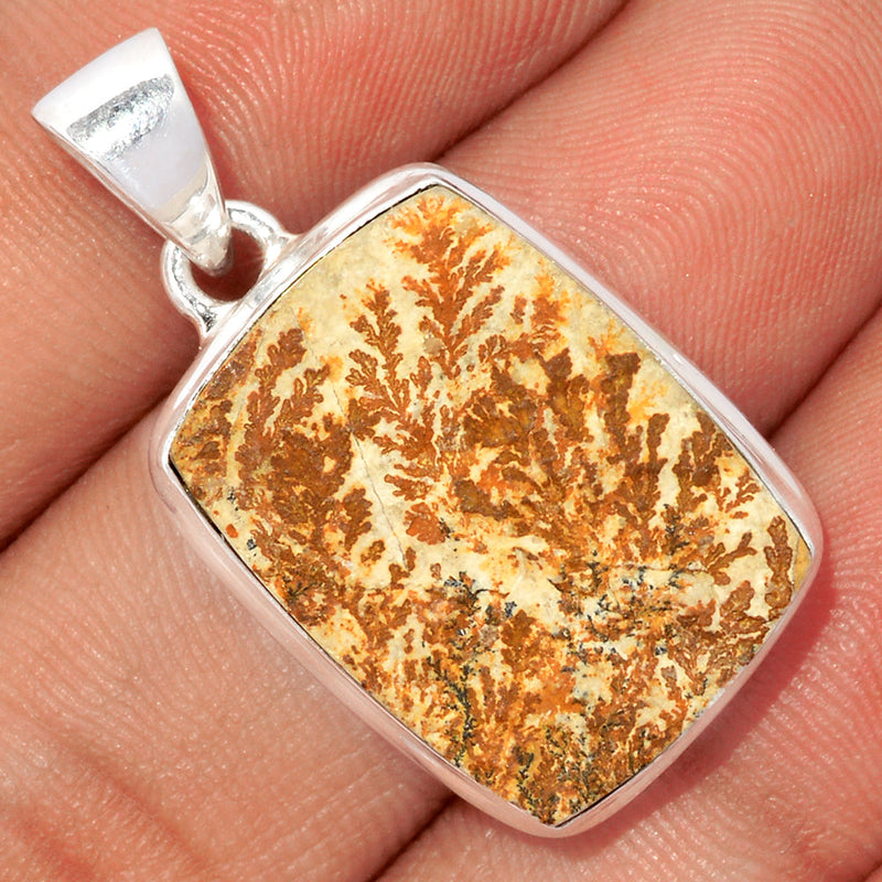 1.3" Psilomelane Dendrite German Pendants - PDGP860