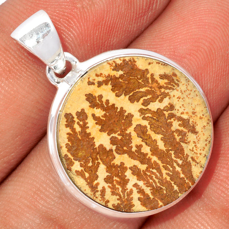 1.2" Psilomelane Dendrite German Pendants - PDGP868