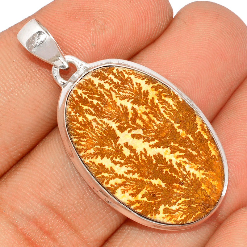 1.6" Psilomelane Dendrite German Pendants - PDGP883