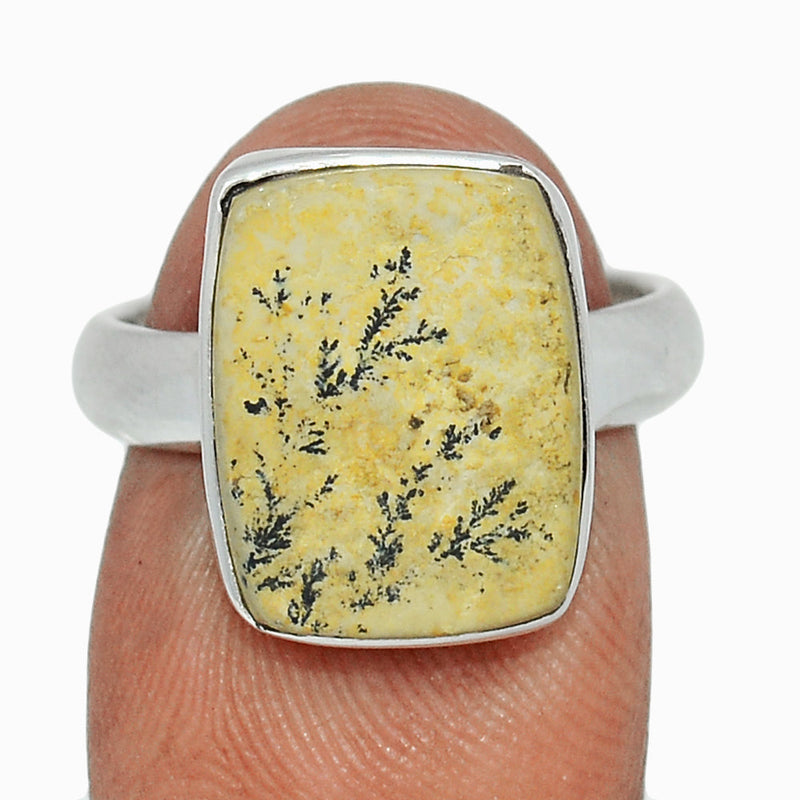 Psilomelane Dendrite German Ring - PDGR757