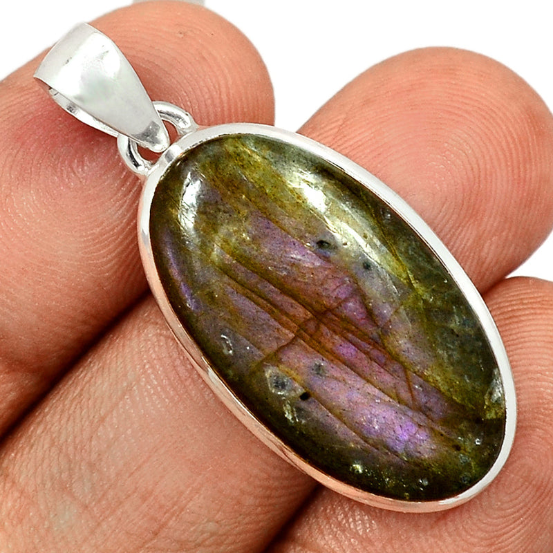 1.7" Purple Fire Labradorite Pendants - PFLP2102