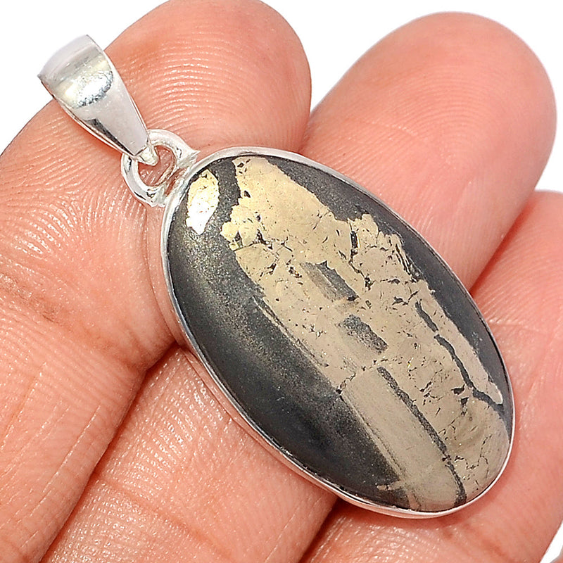 1.7" Pyrite In Basalt Pendants - PIBP145
