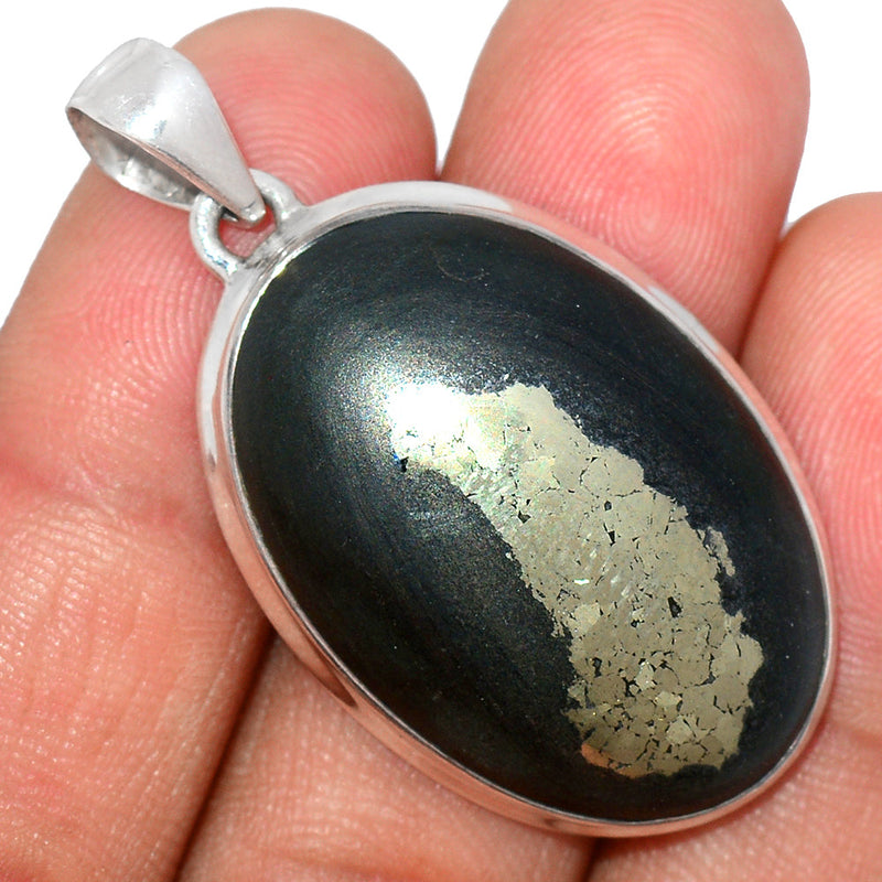 1.7" Pyrite In Basalt Pendants - PIBP91