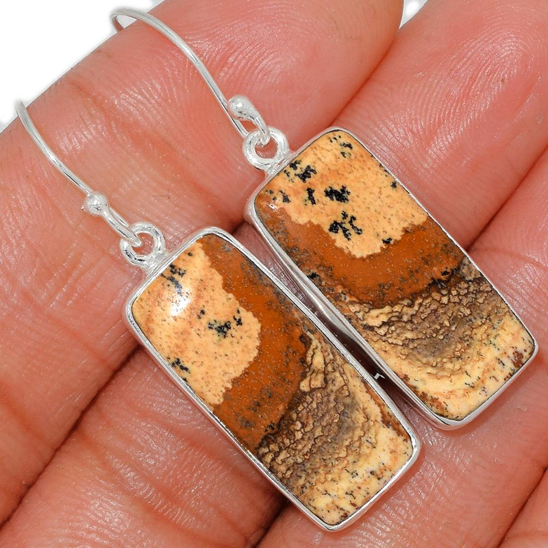 1.7" Picture Jasper Earrings - PIJE167