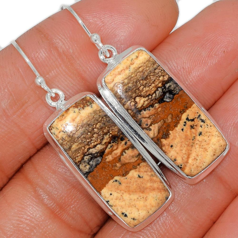 1.7" Picture Jasper Earrings - PIJE196