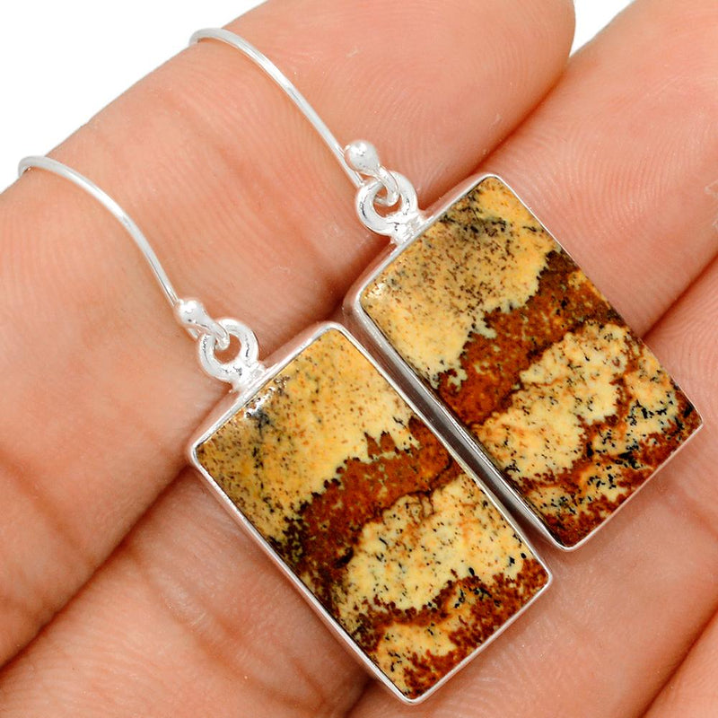 1.6" Picture Jasper Earrings - PIJE242