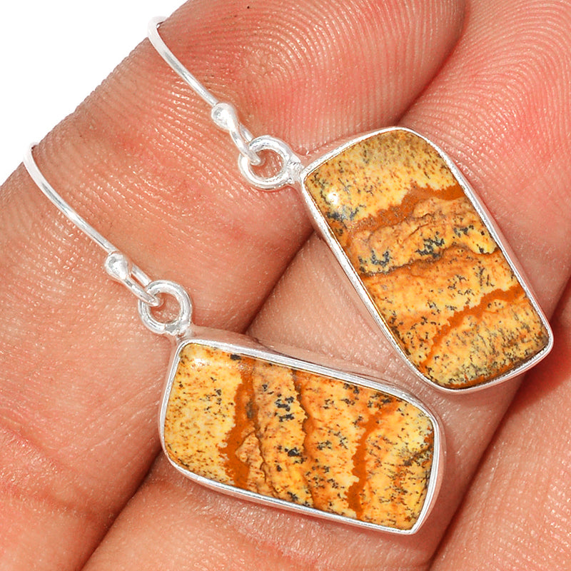 1.5" Picture Jasper Earrings - PIJE386