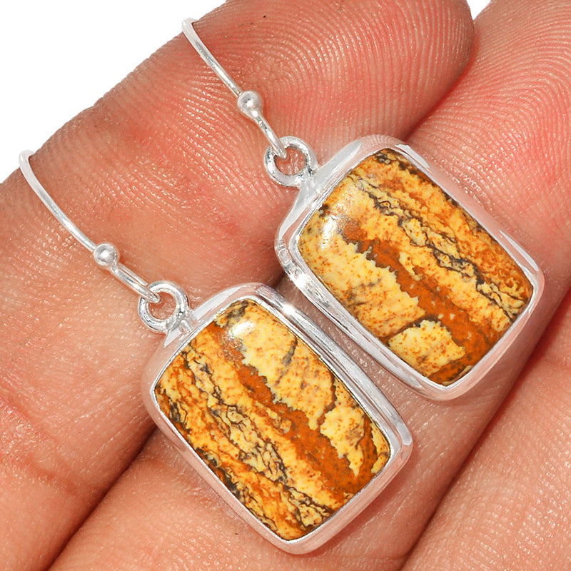 1.3" Picture Jasper Earrings - PIJE392