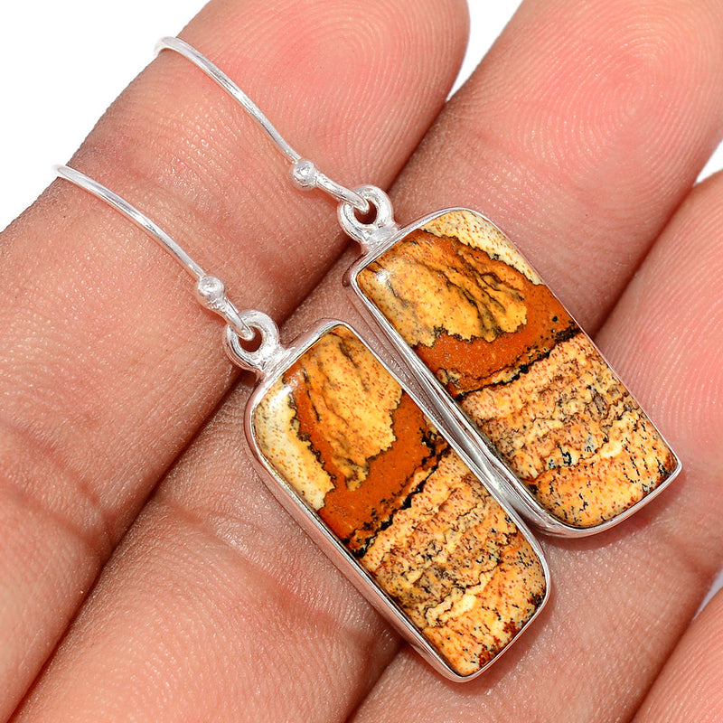 1.6" Picture Jasper Earrings - PIJE409