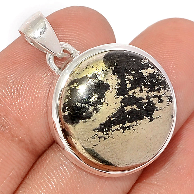 1.2" Pyrite In Magnetite Pendants - PIMP487