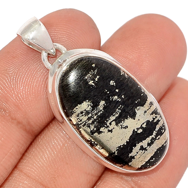 1.6" Pyrite In Magnetite Pendants - PIMP496