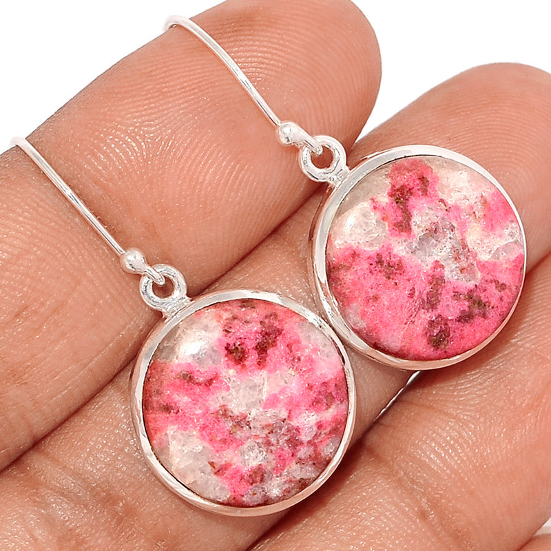 1.5" Pink Thulite Earrings - PKTE180