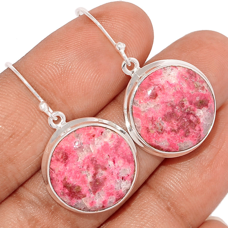 1.5" Pink Thulite Earrings - PKTE182
