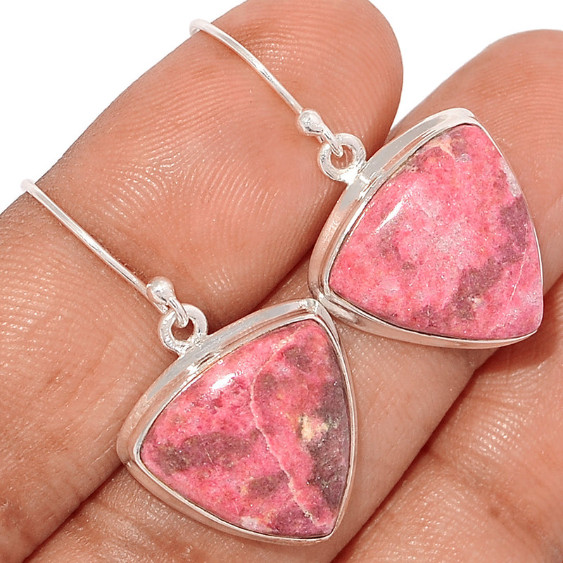 1.3" Pink Thulite Earrings - PKTE183