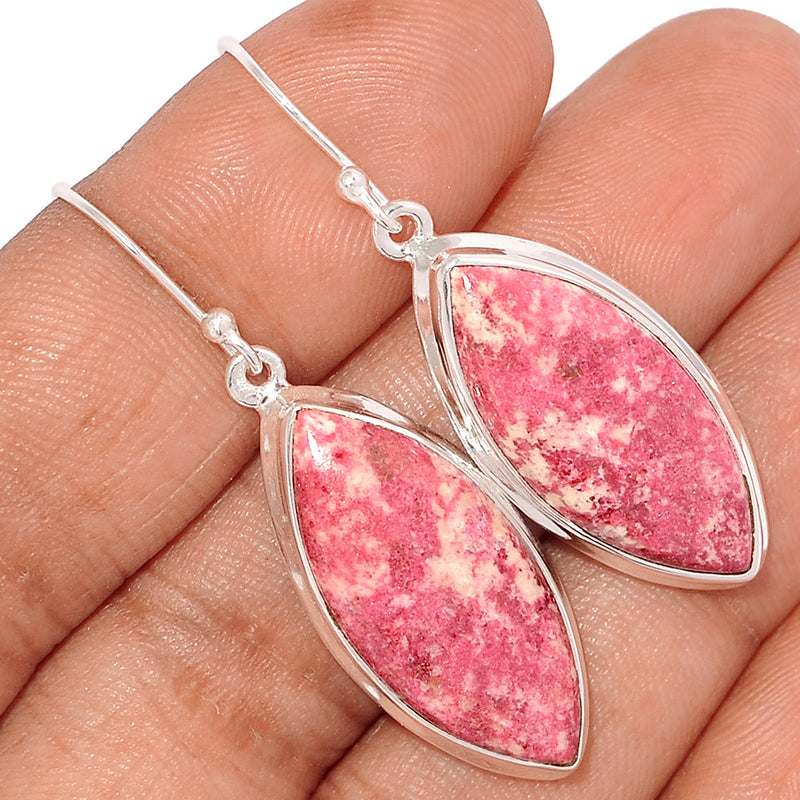 1.8" Pink Thulite Earrings - PKTE184